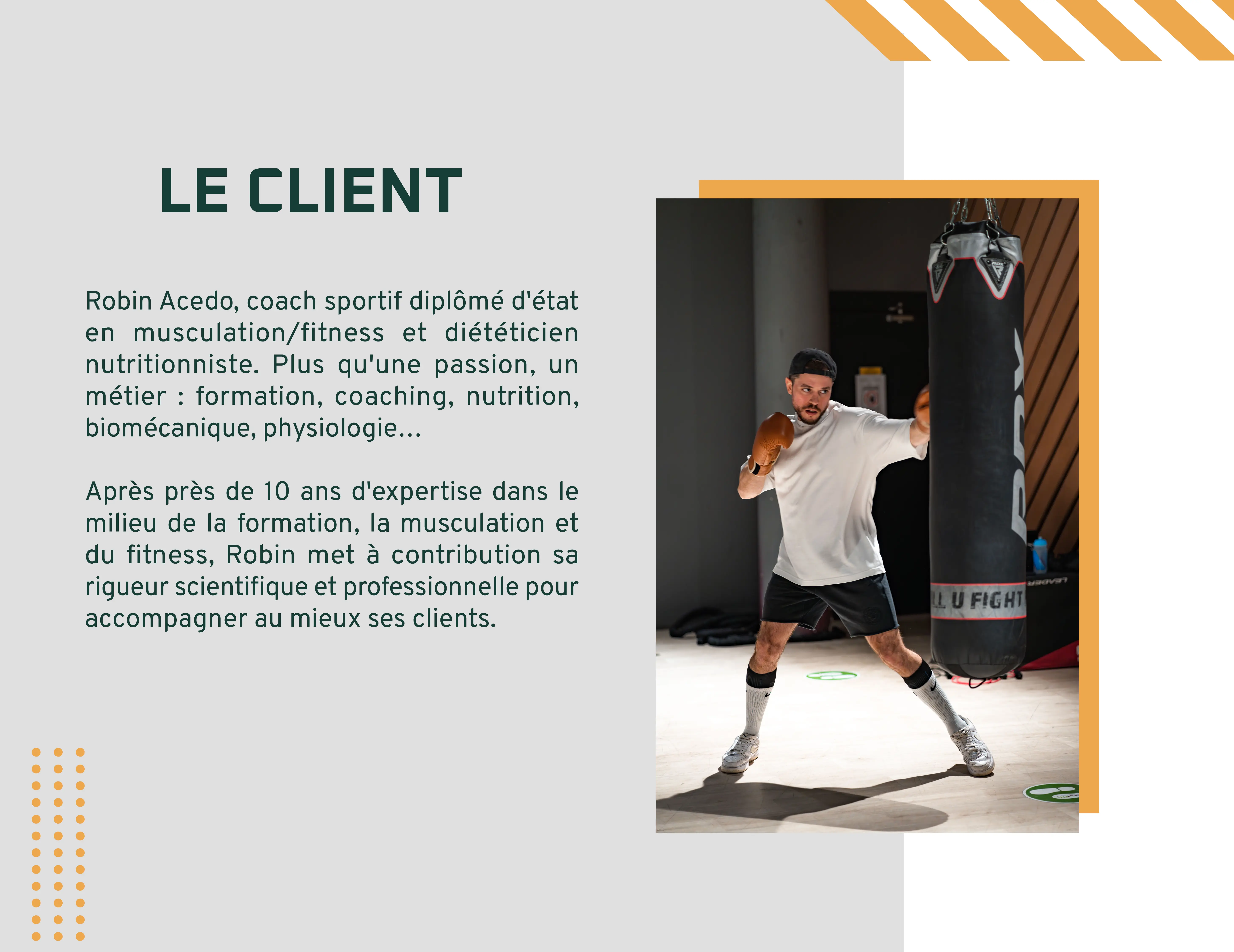 Planche behance du projets acedo fitness